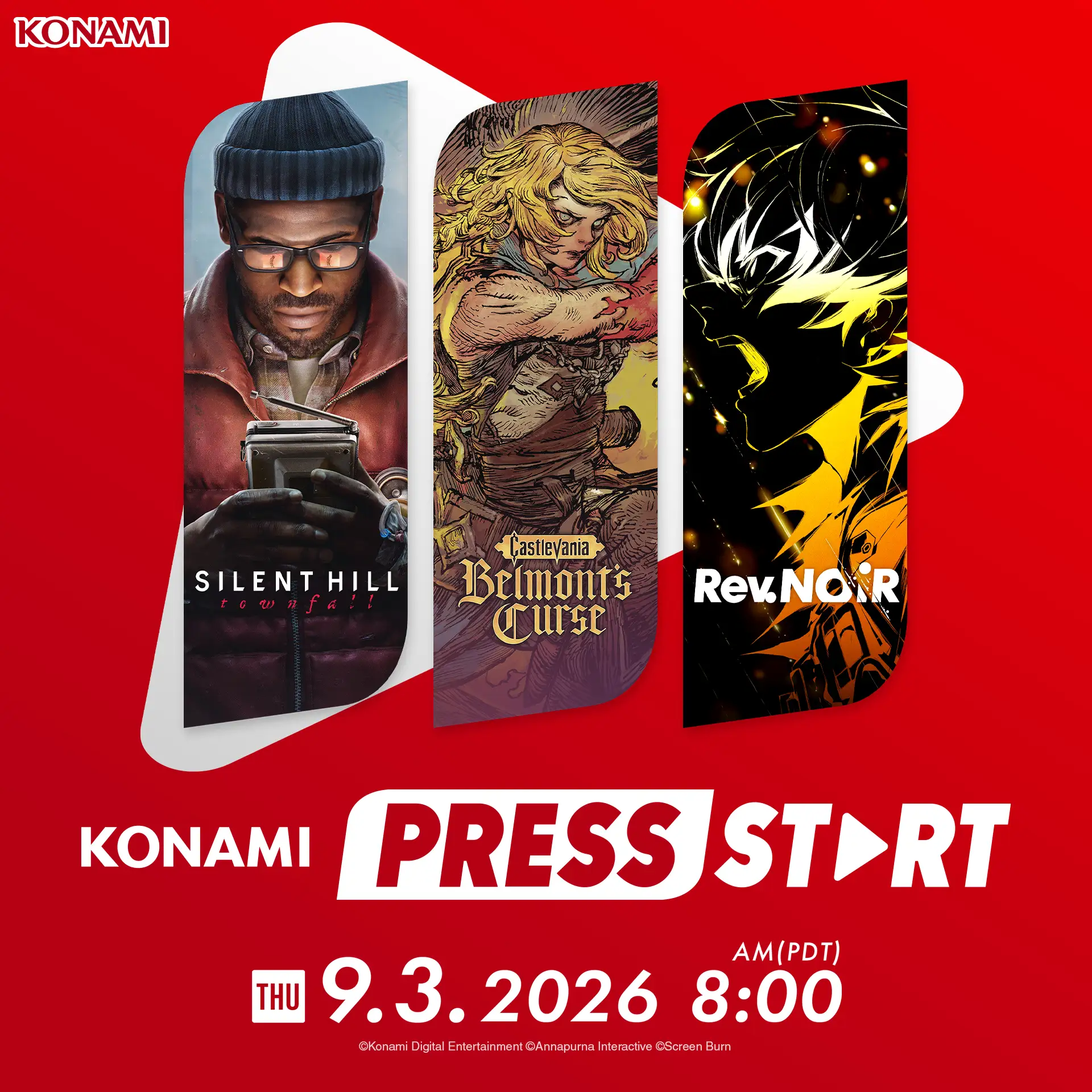 Компания Konami объявила, что 3 сентября (18:00 МСК) пройдет новая презентация под назв...