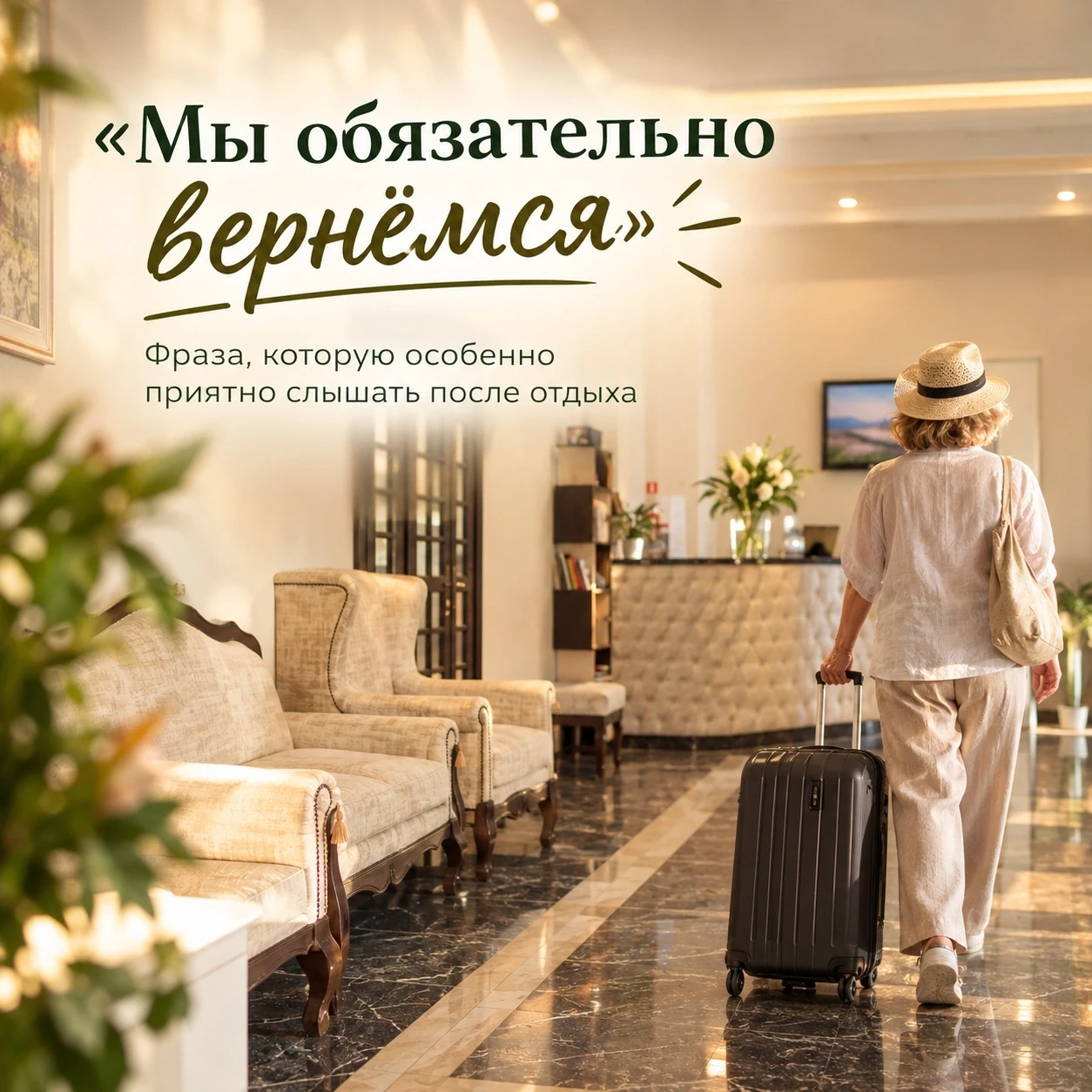 Есть фраза, которую особенно приятно слышать от гостей в день отъезда.