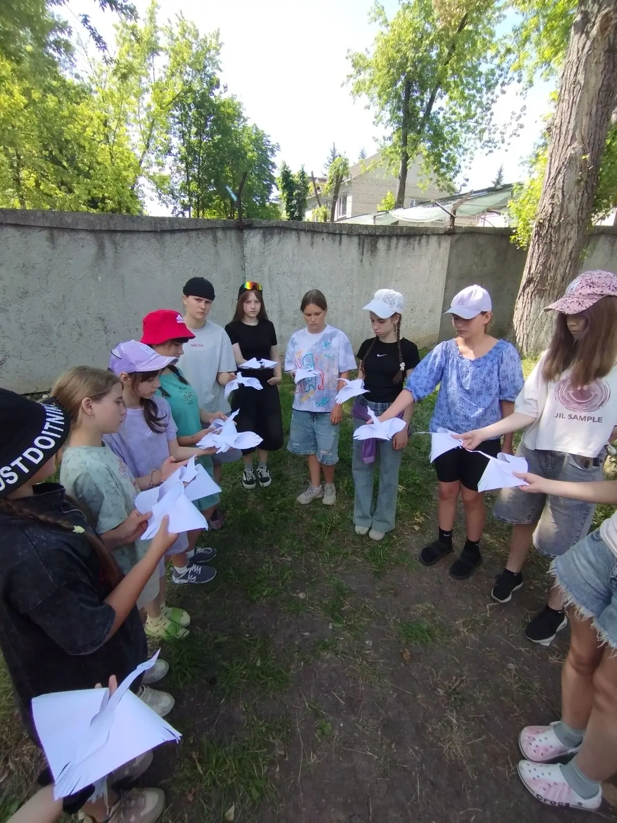 3 группа 
Патриотическая акция " Белый журавлик" - символ памяти