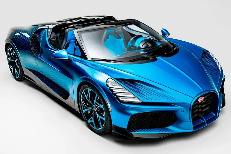 Подразделение Sur Mesure компании Bugatti представило уникальный родстер W16 Mistral с ...