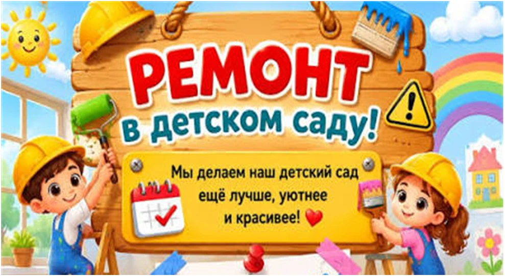 Объявление. Уважаемые родители!
с 13 июля по 31 июля 2026 года
наш детский сад закрывается на провед