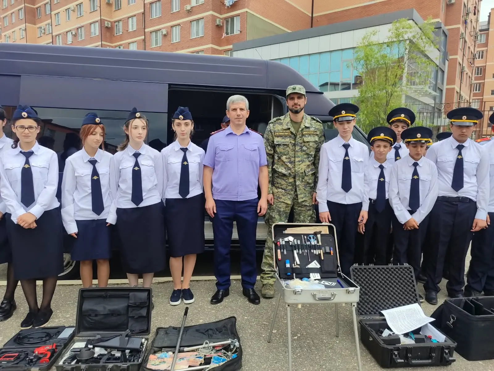 Сегодня 16.09.2026 г. кадеты 8 б кл. Следственного направления ГКОУ РД ГО ШИ № 2
