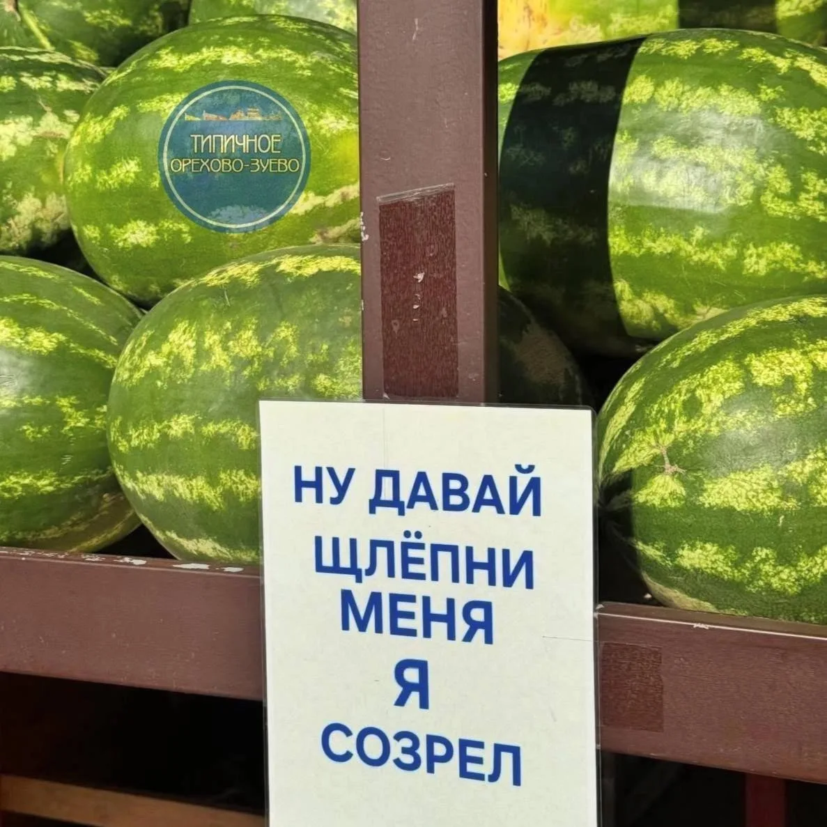 В магазинах арбузы начали флиртовать с покупателями