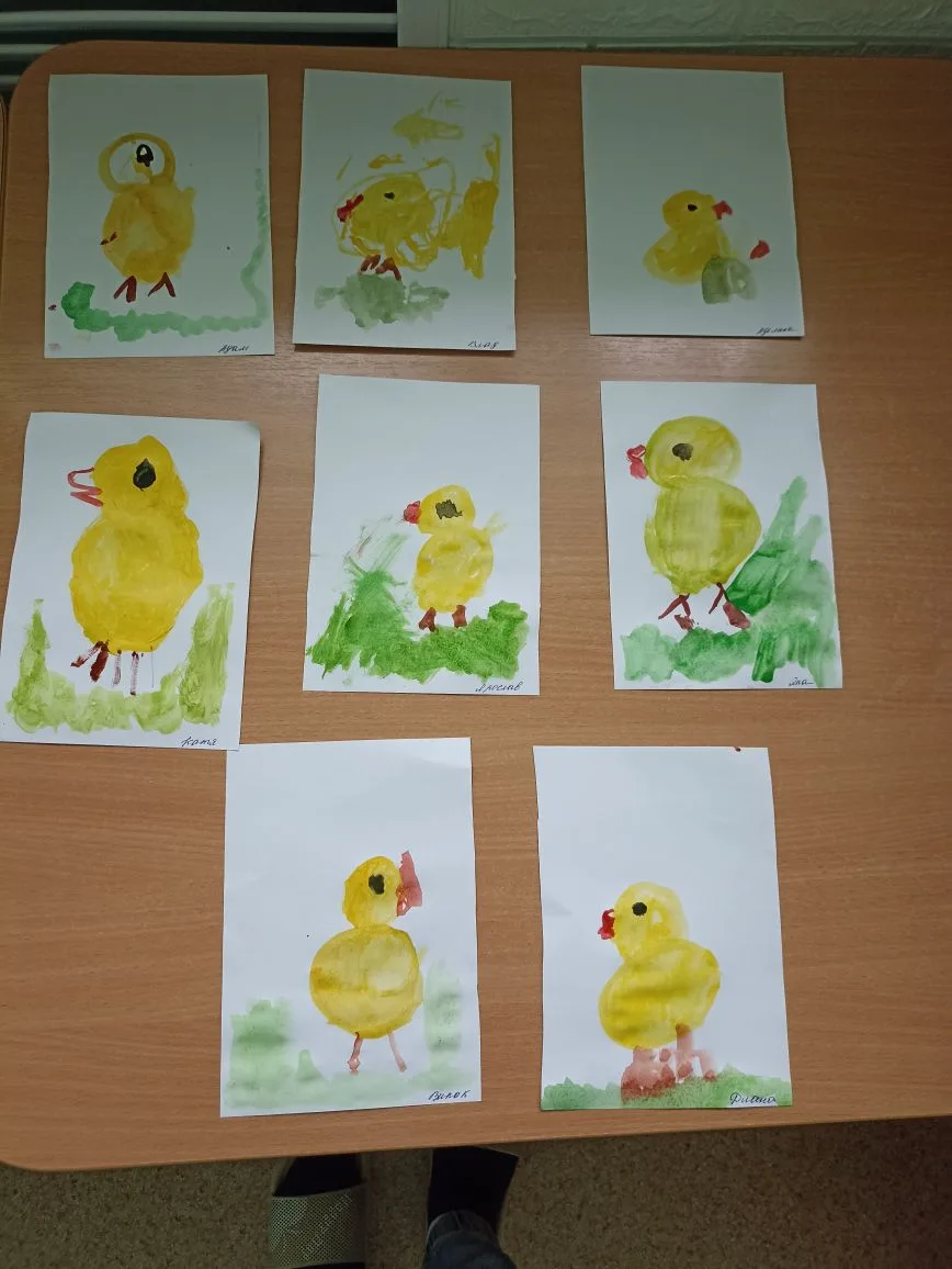 Рисование "Цыплят"🐥🐣