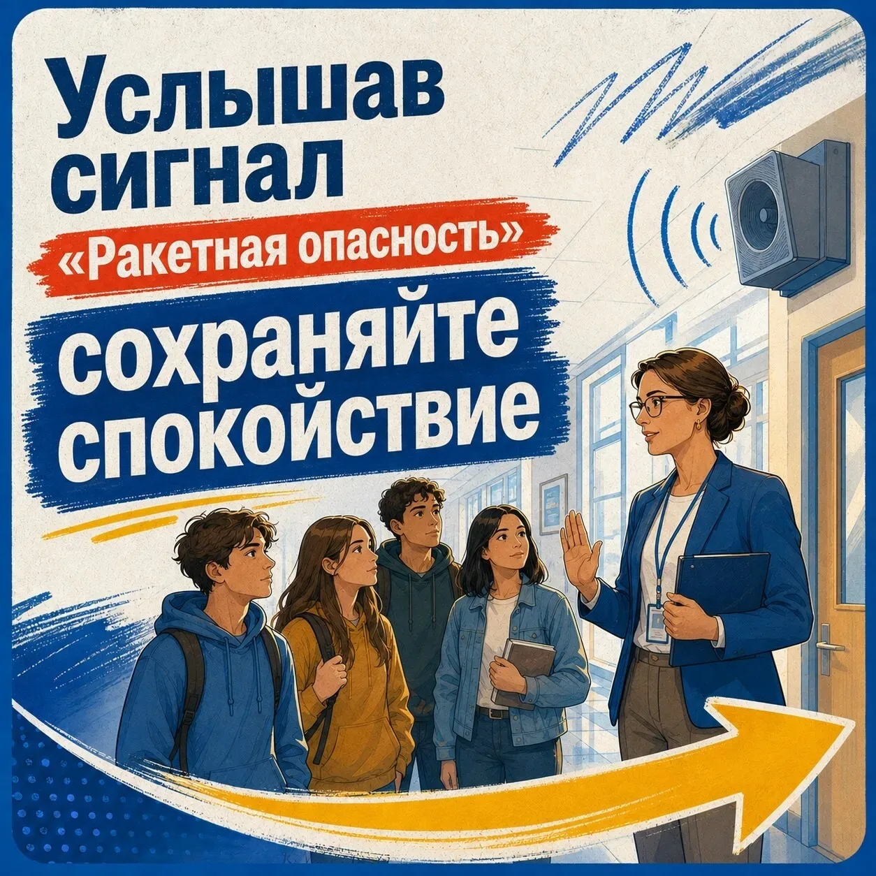 ❗❗Как вести себя при сигнале «Ракетная опасность»?
