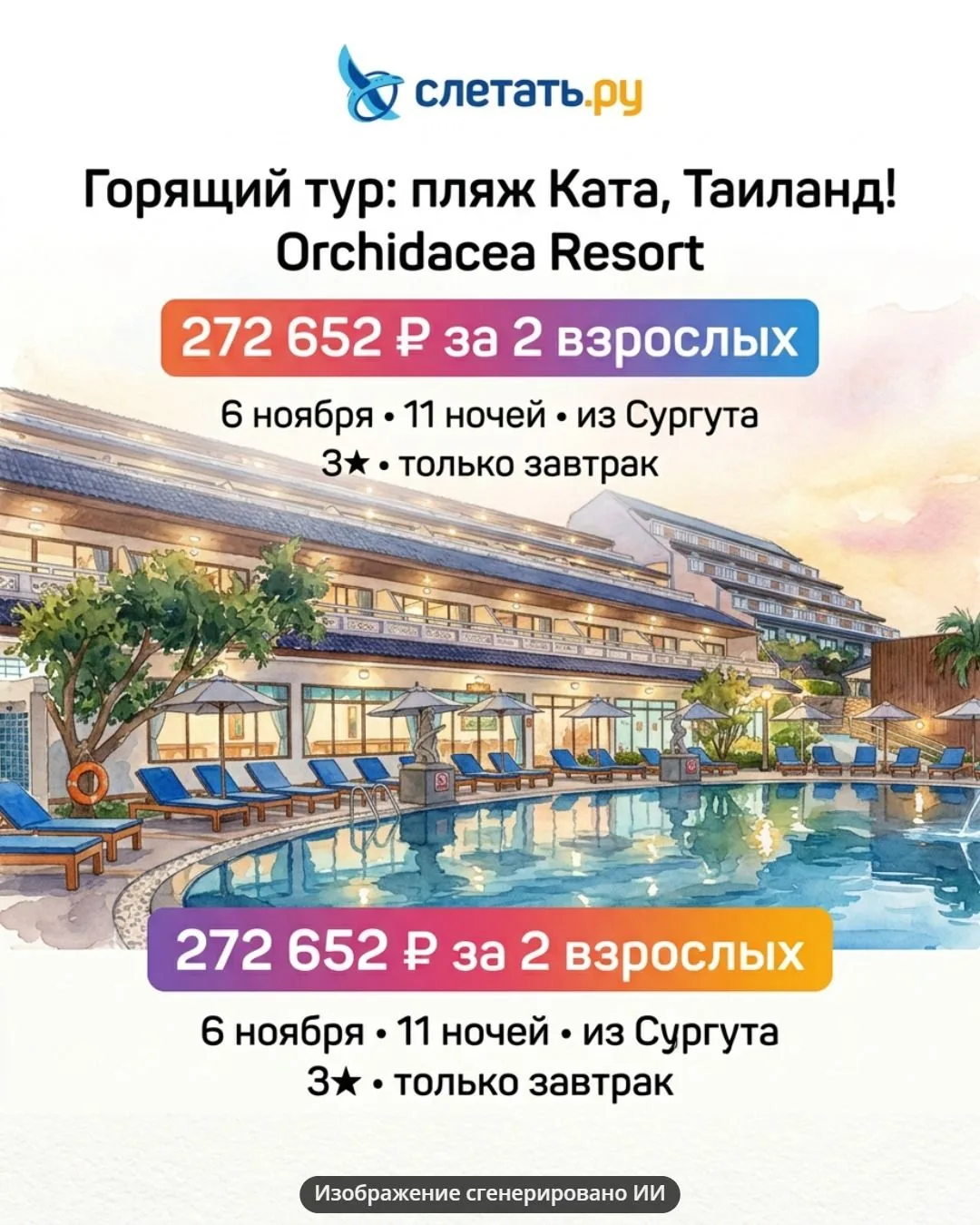 Представьте: за окном ноябрьский Сургут, а вы… нежитесь на солнышке у лазурного моря в ...