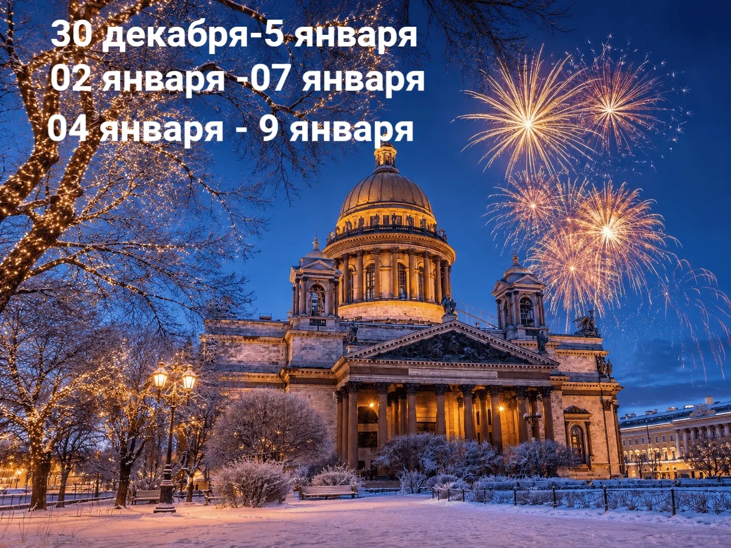 Зимняя сказка в Санкт-Петербурге.