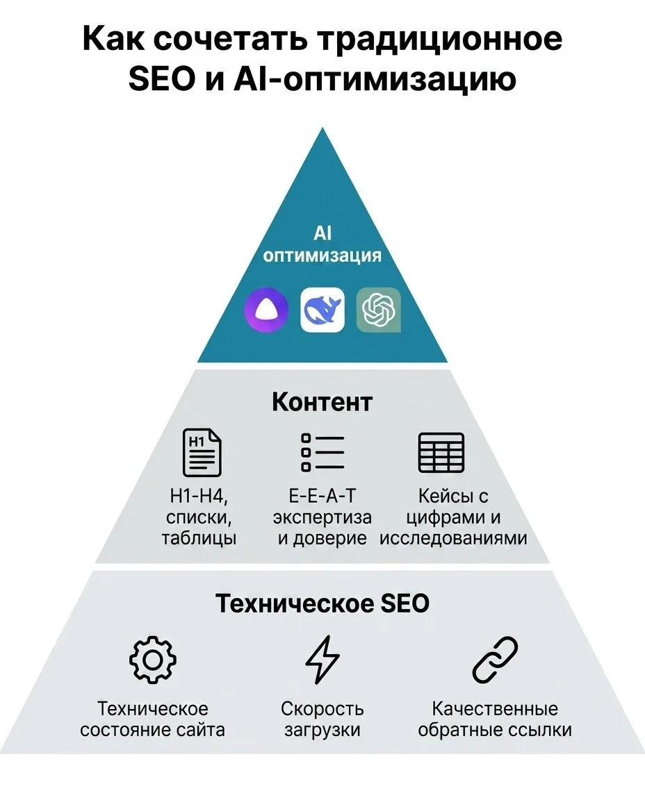 Многие думают, что с приходом ИИ-ответов традиционное SEO умерло. Спойлер: нет. Оно трансформировало