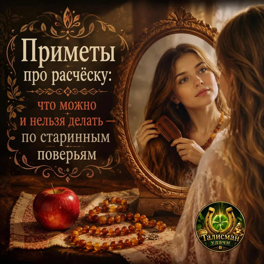 🌙✨ Приметы про расчёску: что можно и нельзя делать — по старинным поверьям ✨🌙