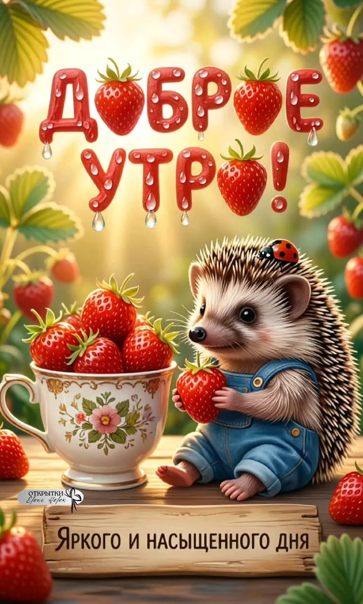Пусть утро будет чудным, добрым, а день - везением наполнен! ☕🌞🌹