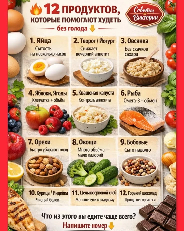 Еда как лекарство: эти 12 продуктов ускоряют метаболизм и помогают контролировать аппет...