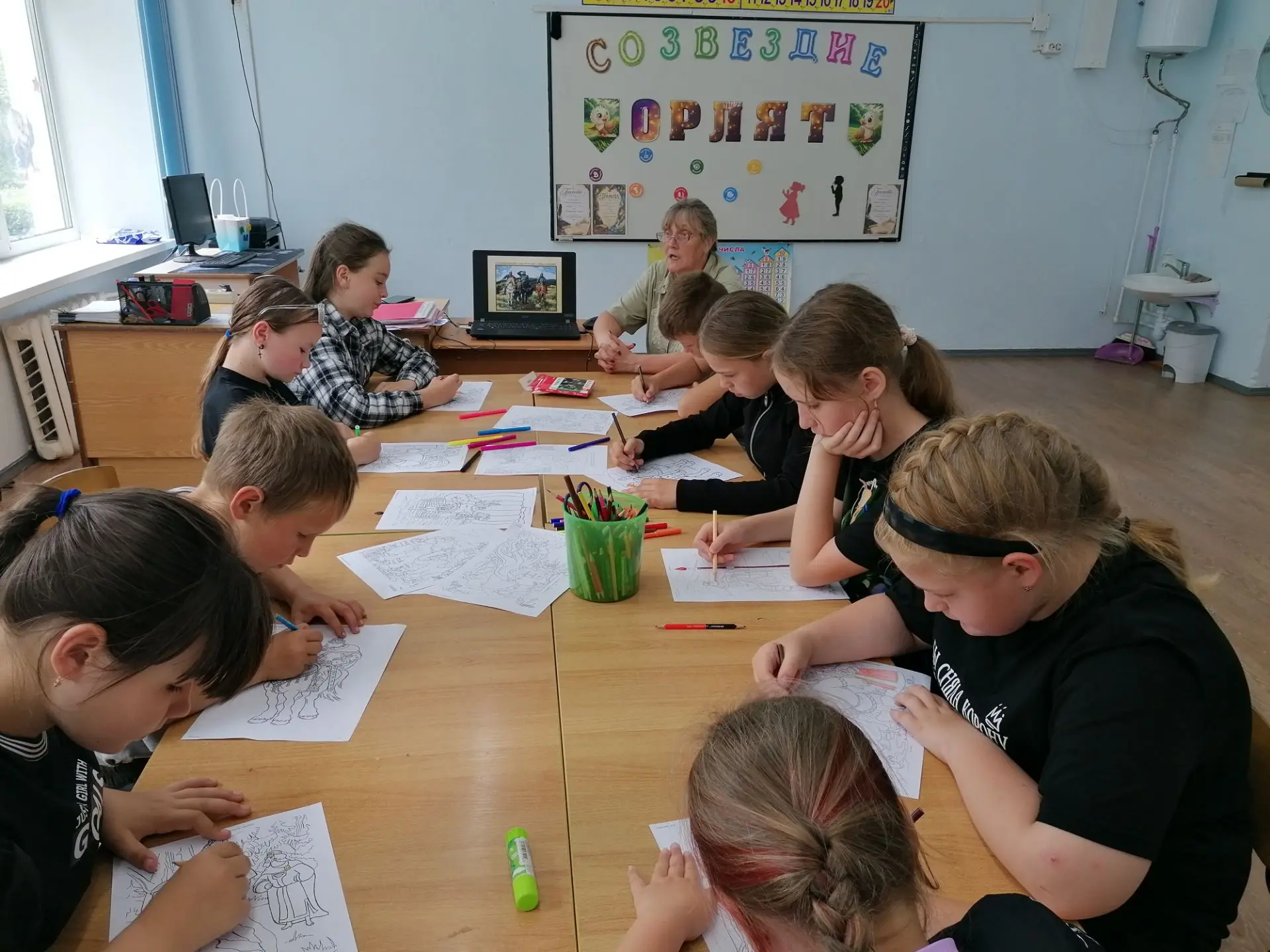 Сегодня у орлят летнего пришкольного лагеря день прошёл насыщенно!