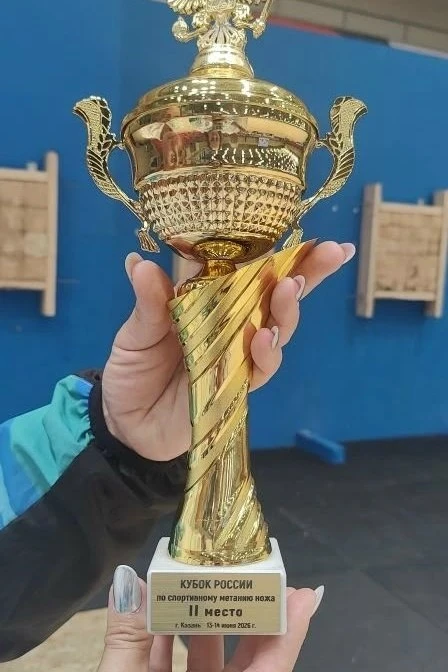 УРА!!! ЮГРА стала Серебряным Призером Кубка России по Спортивному метанию ножа в г. Казань. Чебоксар