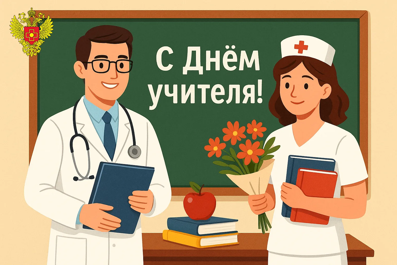 С Международным днем учителя и врача