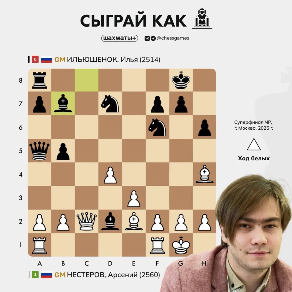 ♟  Сыграй как гроссмейстер
🥇 Уровень сложности: продвинутый
📈 Примерный рейтинг: 2000+ Lichess

В 