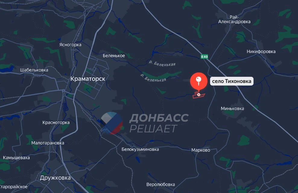 Штурмовые подразделения группировки войск «Юг» вошли в Тихоновку на Краматорском направлении – сообщ
