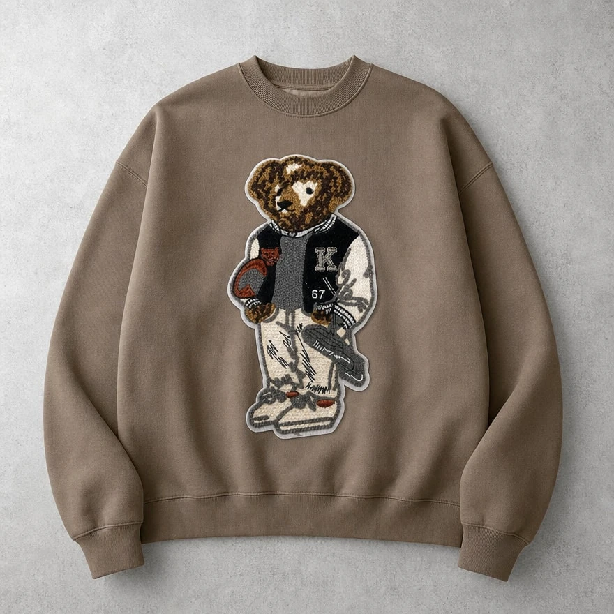 Стильная аппликация термо RALPH LAURENT с медвежонком🐻 — универсальный декор . для бом...