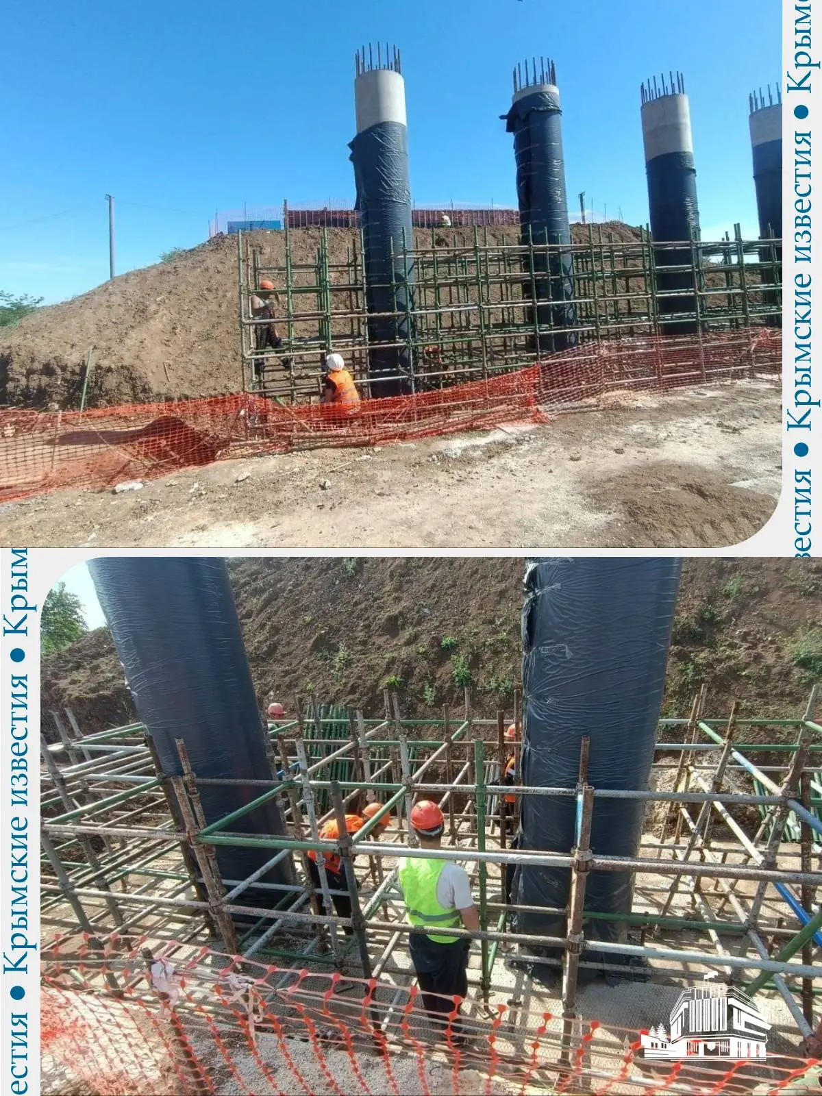 🛠 Мост через железную дорогу ремонтируют на трассе между посёлком Ленино и селом Мысовое. Сейчас на