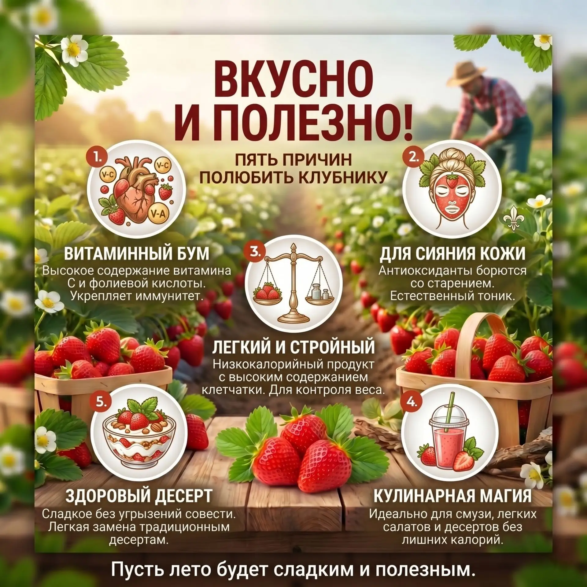 Начался клубничный сезон, делитесь своими любимыми рецептами с клубникой!