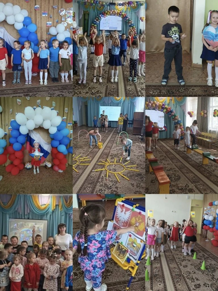 День России отметили дошколята- для них организовали и провели музыкально- спортивный праздник музык