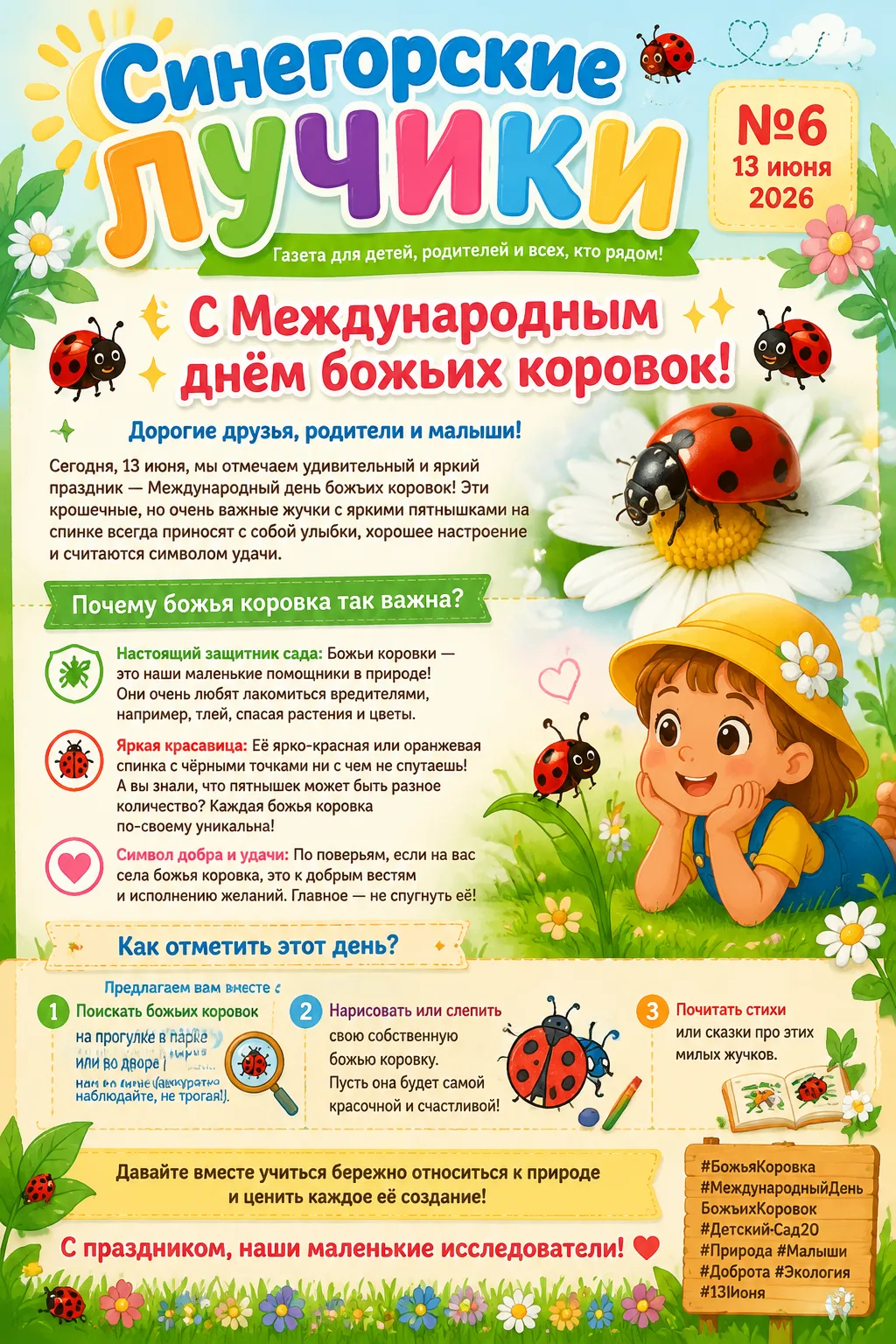 ✨🐞 С Международным днём божьих коровок! 🐞✨