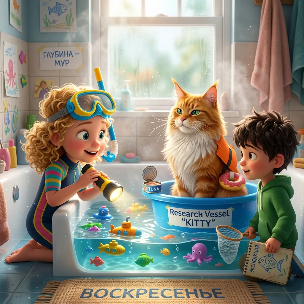 Воскресенье — это когда ты устраиваешь глубоководную экспедицию в ванной, но единственн...