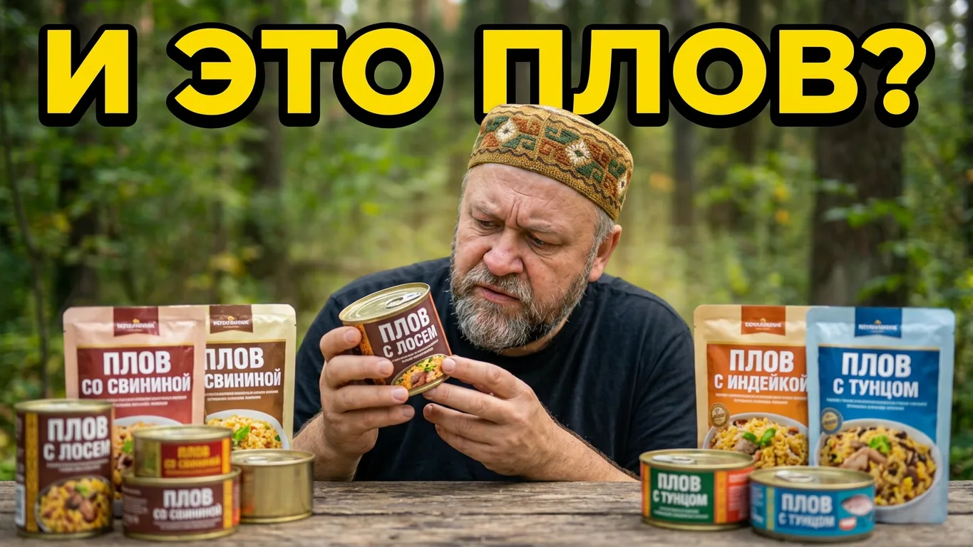 Это вообще ПЛОВ? Сравнение 5 видов консервированного плова С ТУНЦОМ, ЛОСЕМ, СВИНИНОЙ, И...