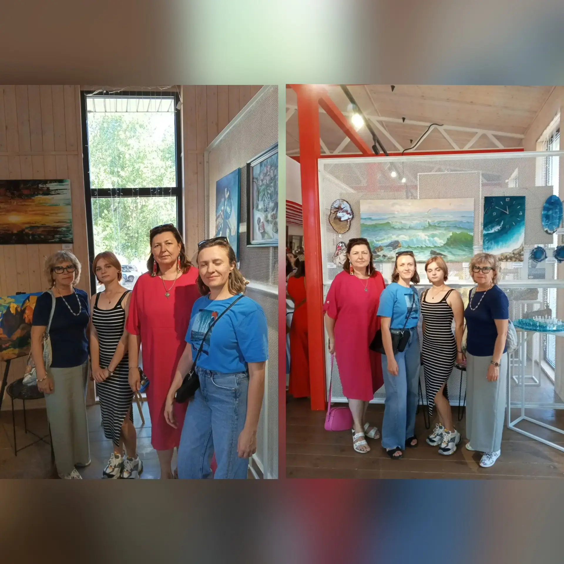 🖼 Наши живописцы — на открытии выставки «К городу — с любовью»!