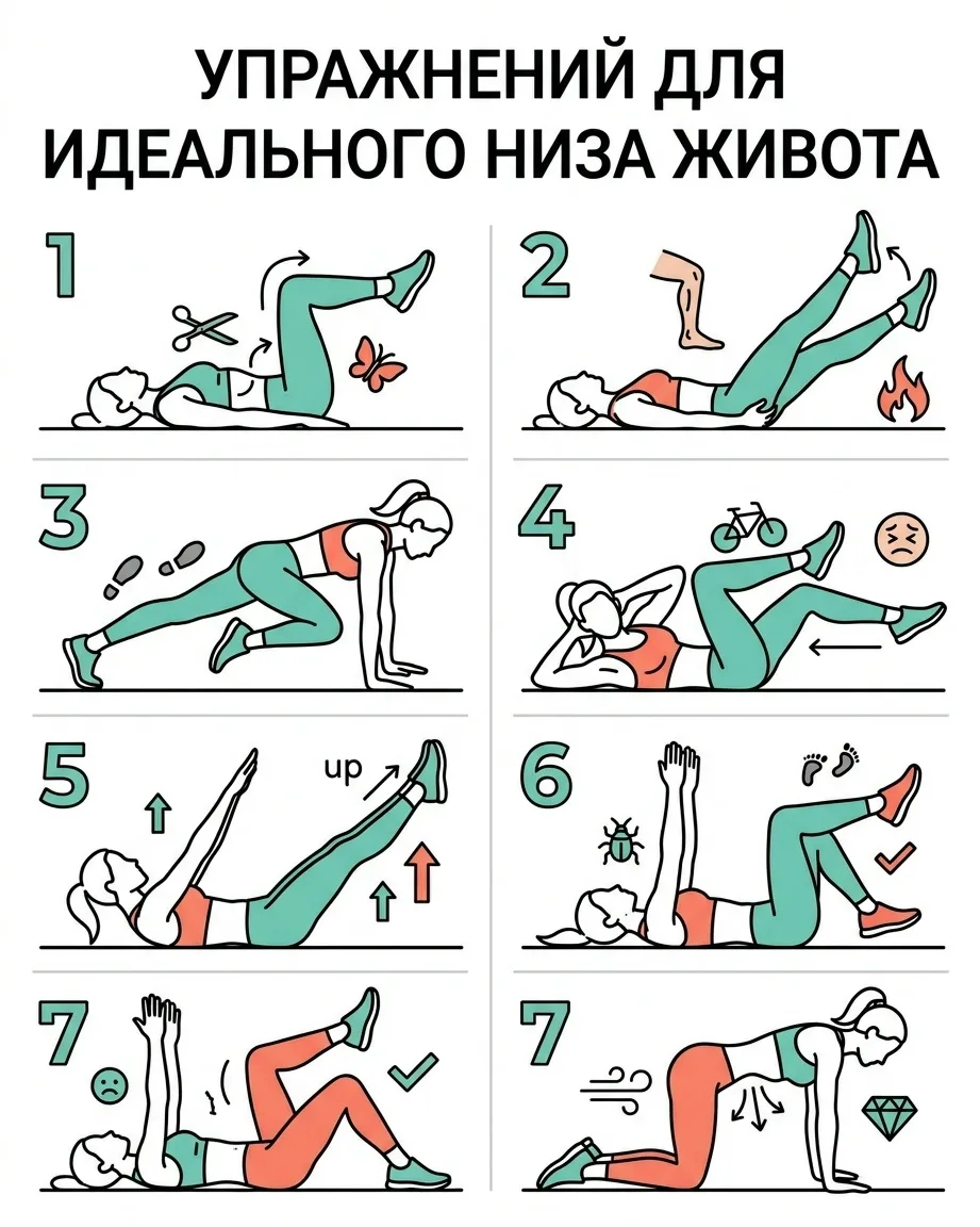 «Почему низ живота — последняя крепость? 7 секретов, чтобы он сдался 💥»  

Девочки, признавайтесь �