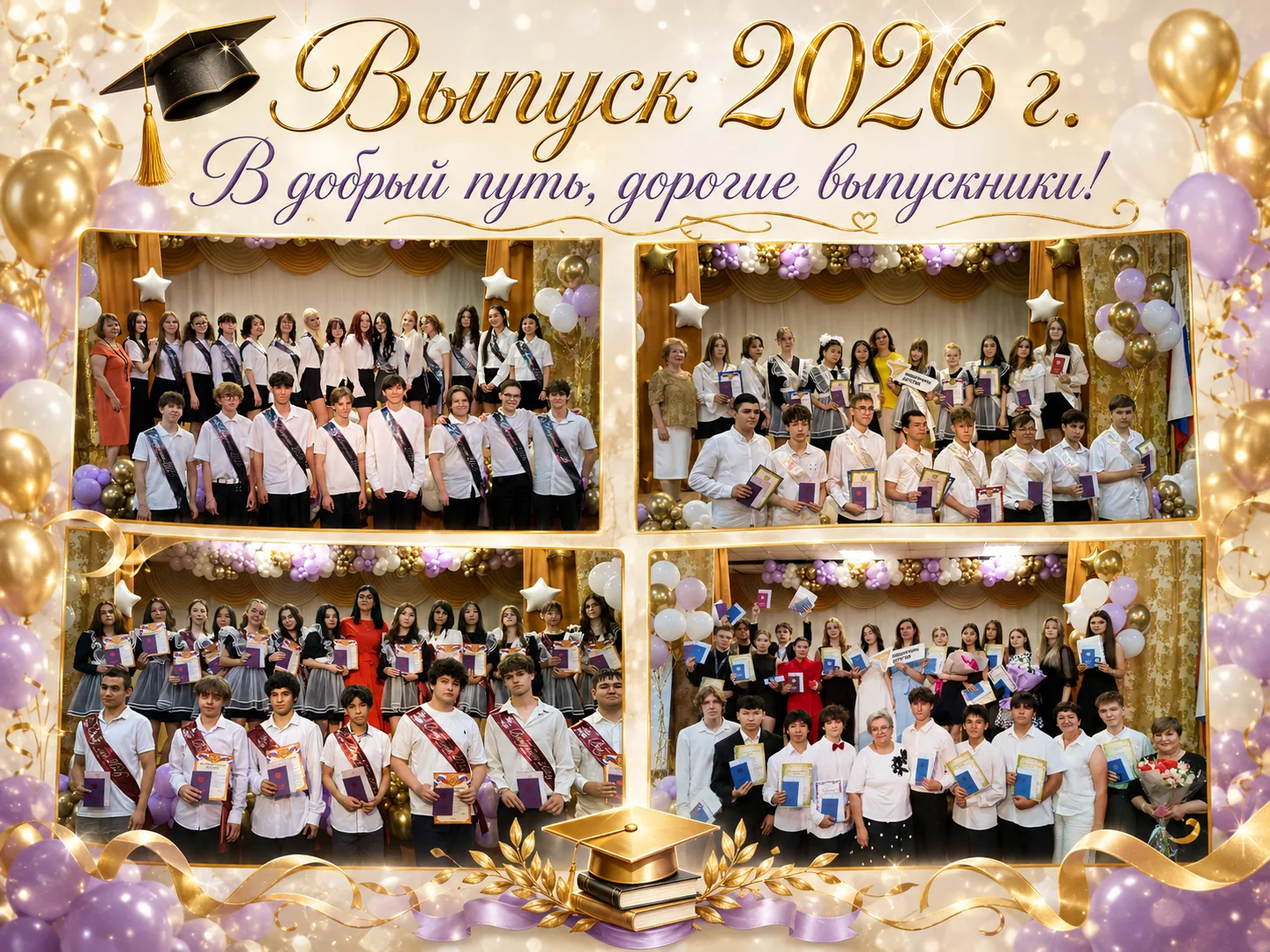 Выпускной-2026: аттестаты вручены, медали сияют, родители выдохнули!
27 июня 2026 года в актовом зал