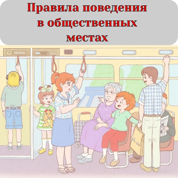 📢 Правила поведения в общественных местах для школьников

В школе:
✅ Форма и обувь чистая.
❌ Не пиш