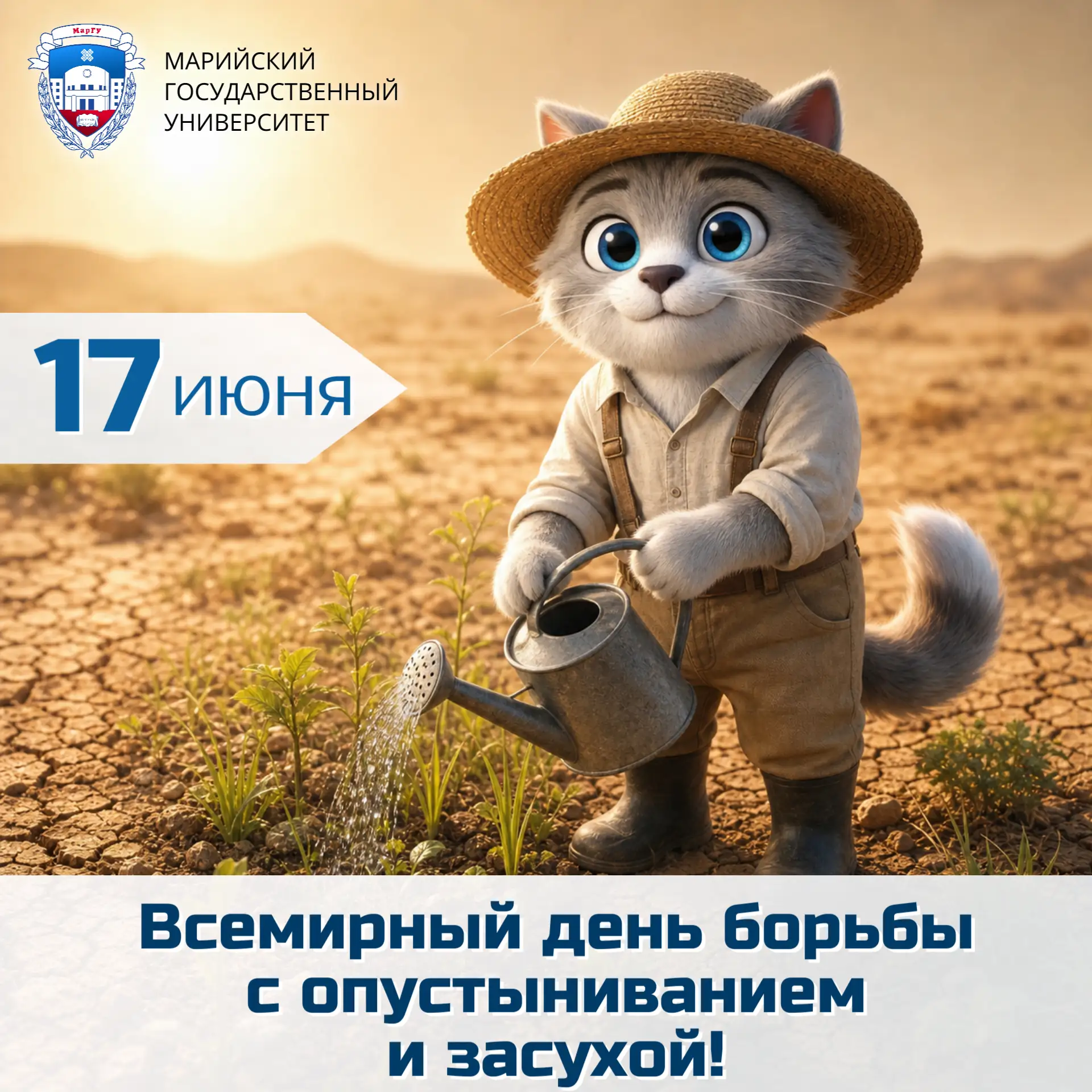 🌍 17 июня — Всемирный день борьбы с опустыниванием и засухой!

Этот день учреждён Генеральной Ассам
