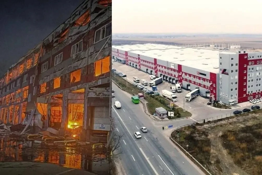 🌀⚡️Один из крупнейших украинских логистических центров под Киевом полностью выгорел по...