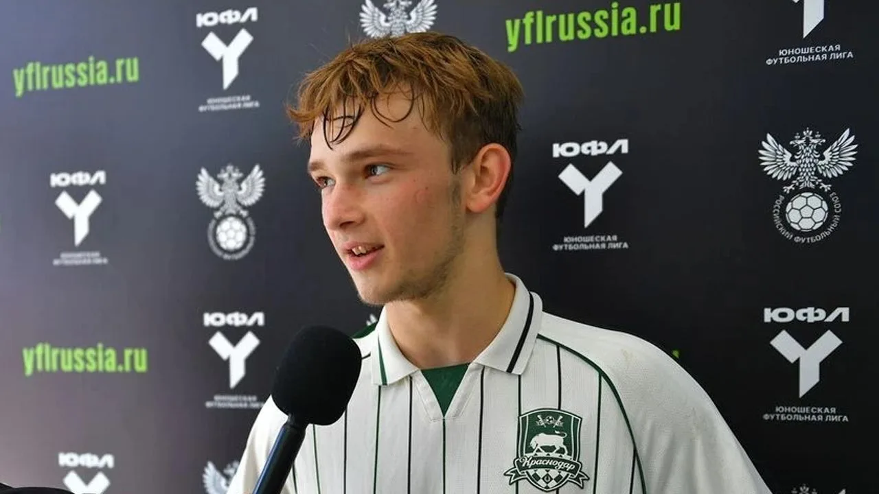 Флэш-интервью автора забитого мяча и главного тренера «Краснодара»-U16-Юг