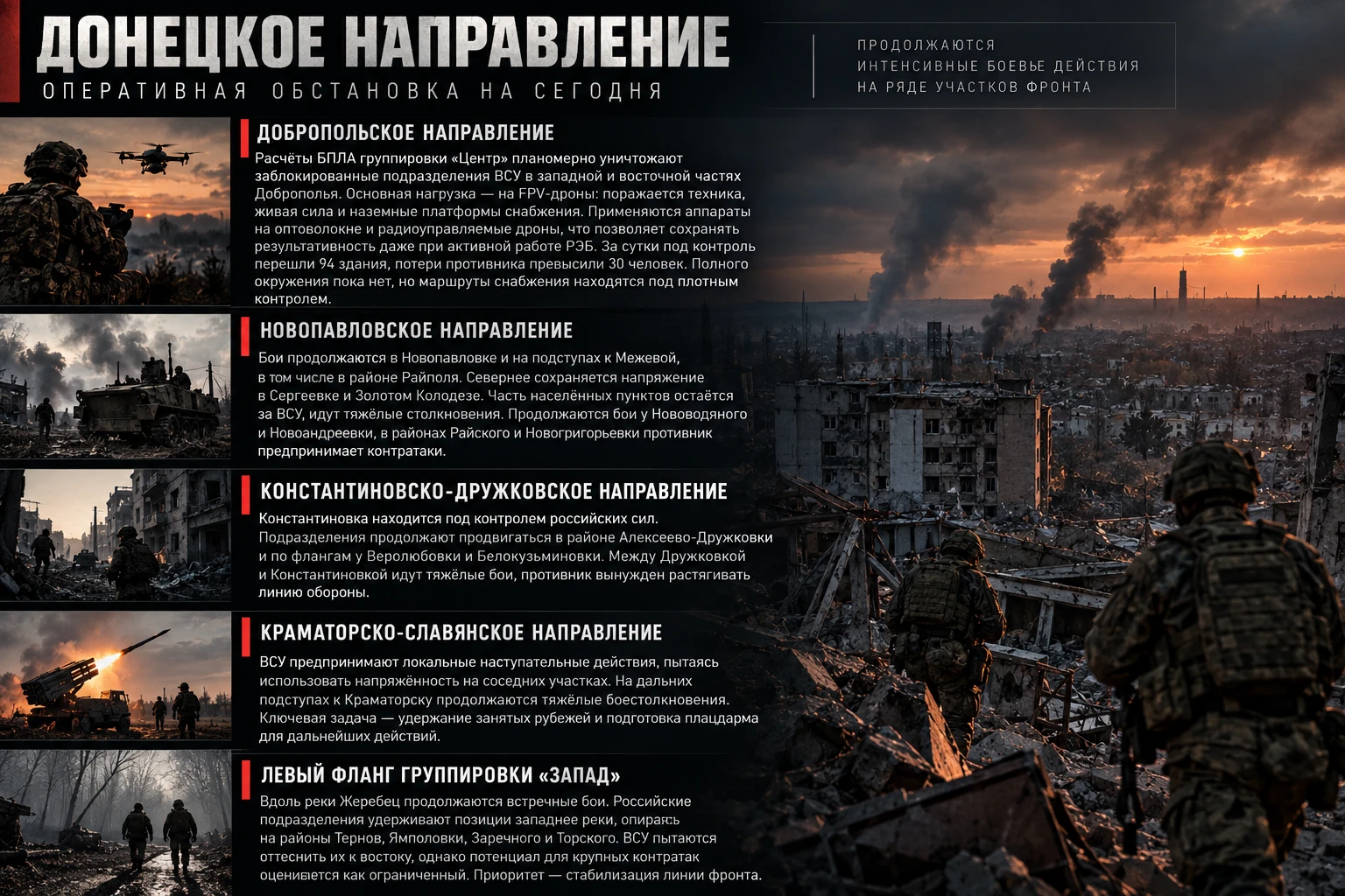 На Добропольском участке основную нагрузку несут расчёты БПЛА группировки «Центр». FPV-...