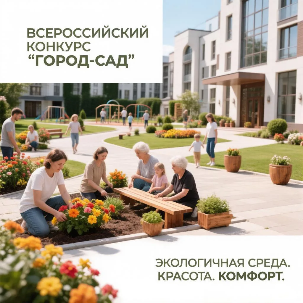 "Озеленяй и побеждай: стартовал прием заявок на Всероссийский конкурс "Город-сад"