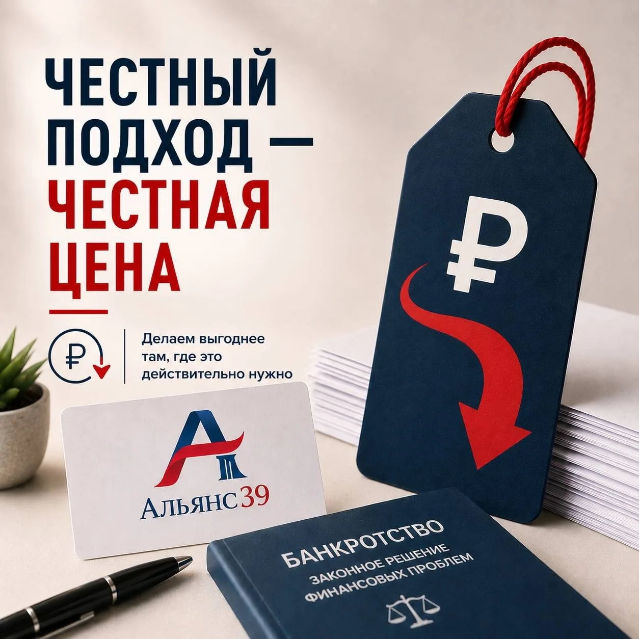 📉 Не каждое банкротство должно стоить дорого