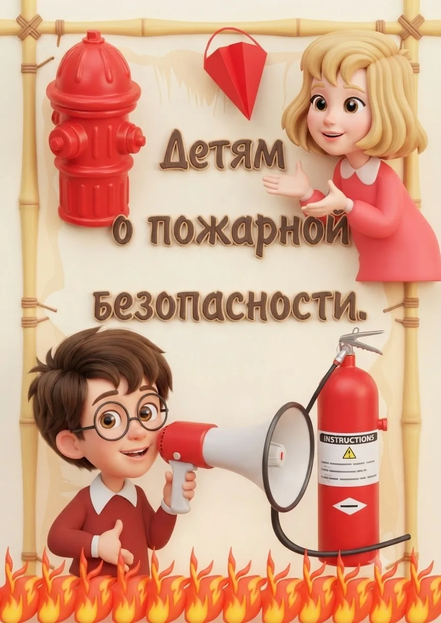 Детям о пожарной безопасности