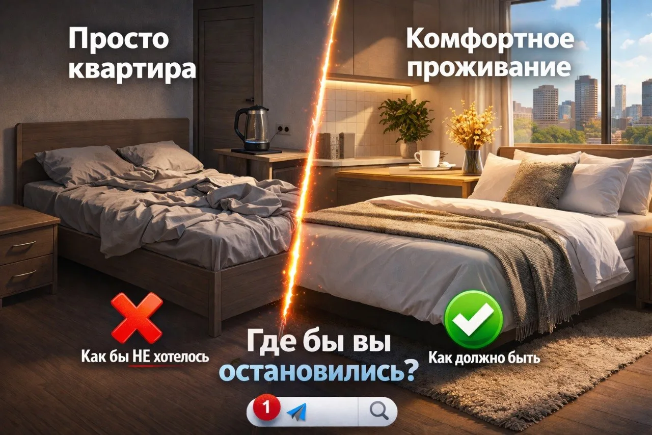🗣️ «Нужна квартира на пару дней. Любая»