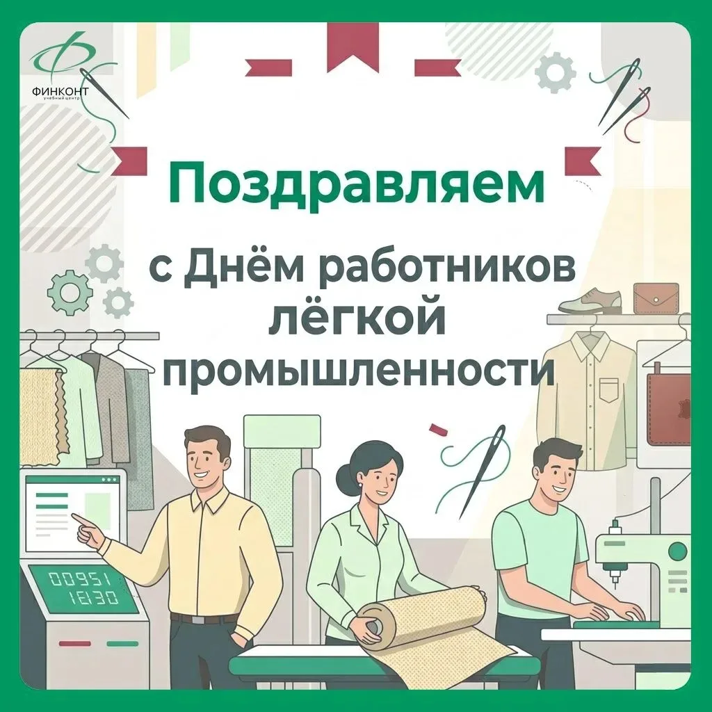 🧵👕 Поздравляем всех специалистов лёгкой промышленности с профессиональным праздником! 

Пусть ваши