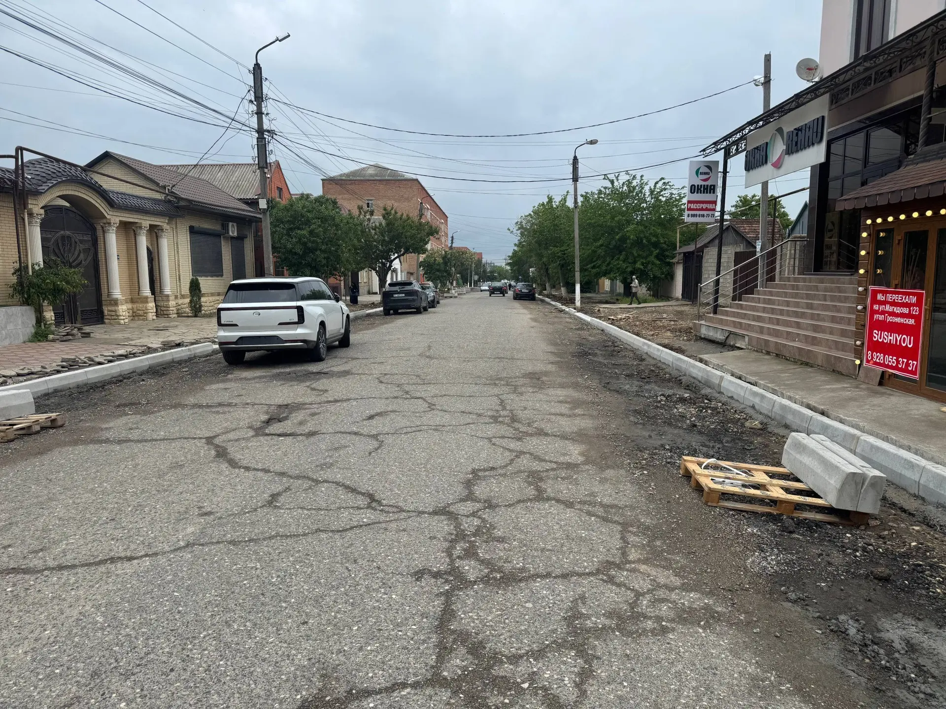 В Хасавюрте продолжается благоустройство улицы Аскерханова  🔘На участке улицы Аскерханова от улицы Г