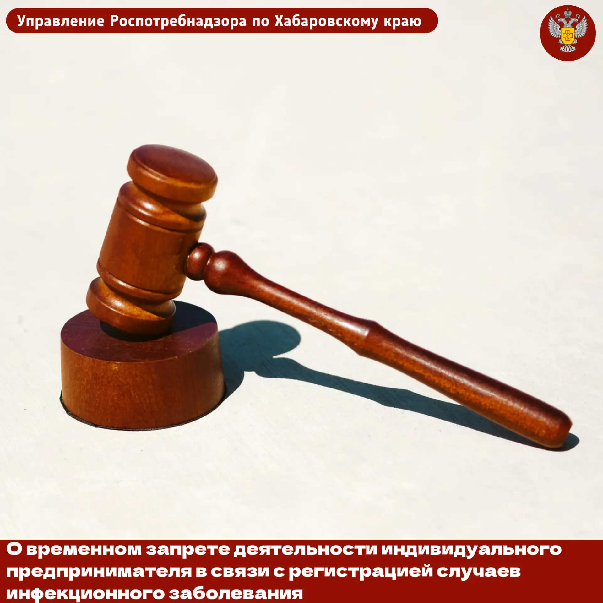 🗓️ О временном запрете деятельности индивидуального предпринимателя в связи с регистра...