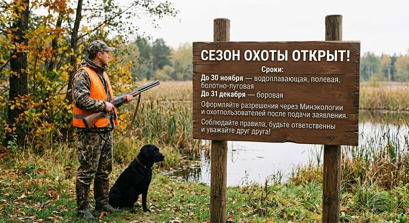 Открыт долгожданный для охотников летне-осенний сезон охоты на пернатую дичь.