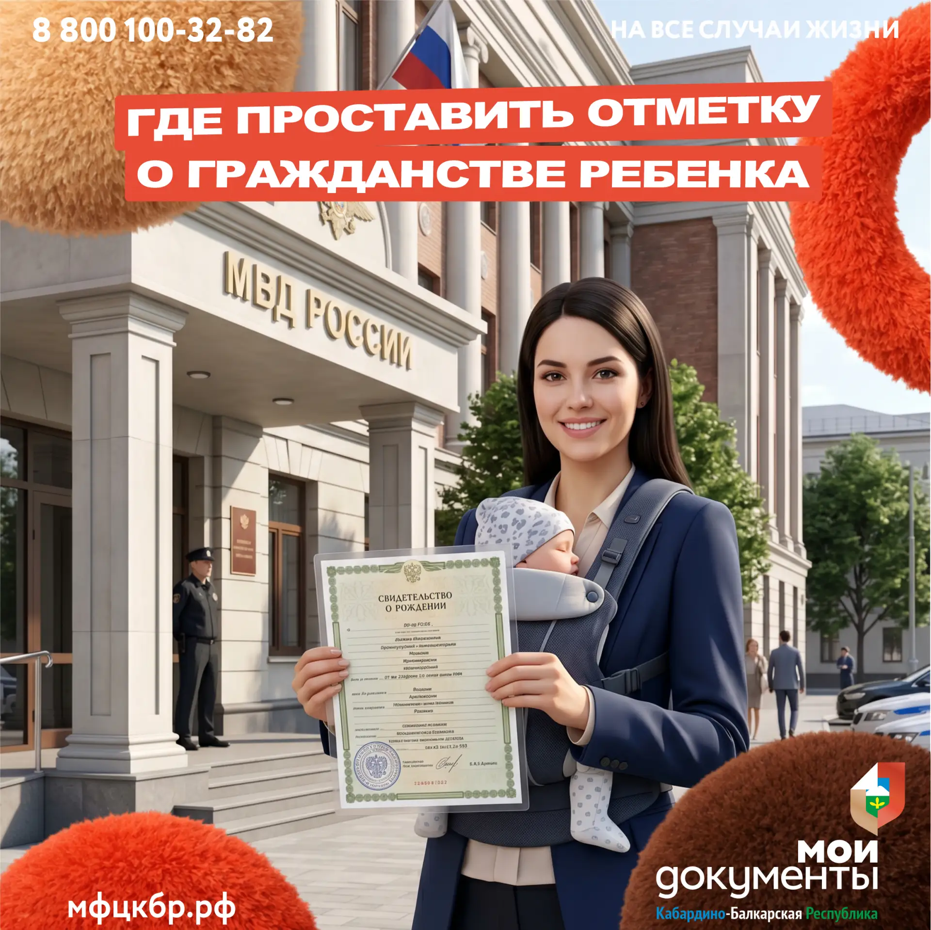 🪪 Управление по вопросам миграции МВД по Кабардино-Балкарской Республике информирует жителей и госте