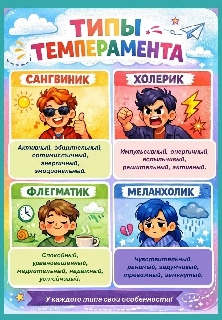 Маленькая личность: как понять темперамент своего ребёнка