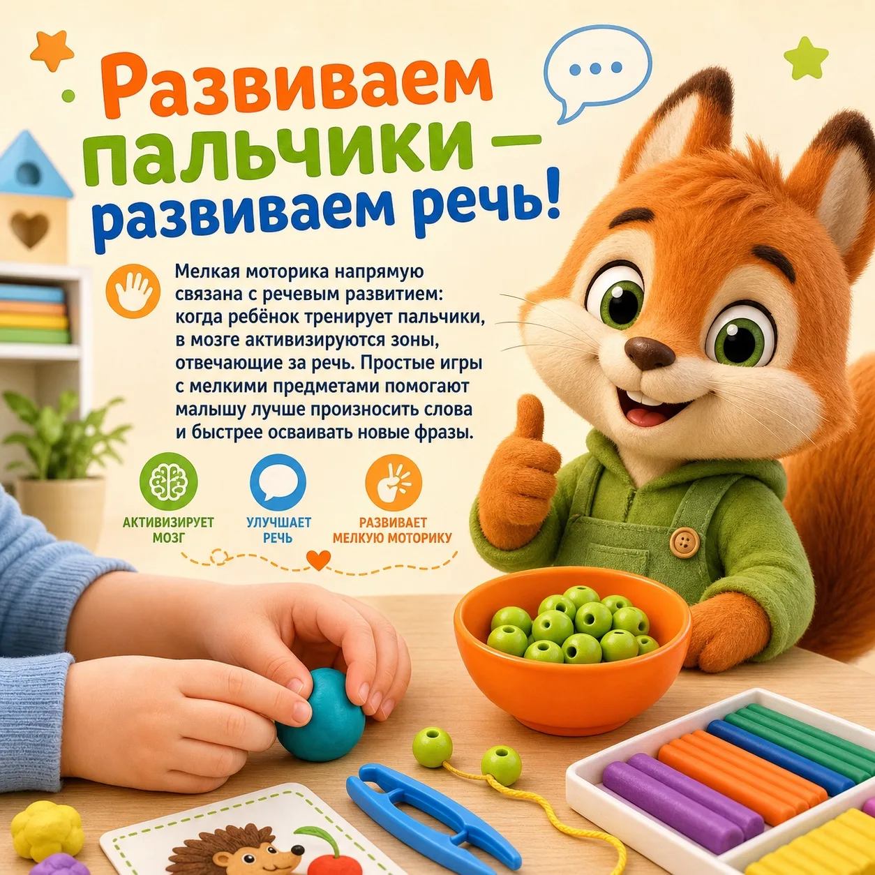 👐 «Развиваем пальчики — развиваем речь!»