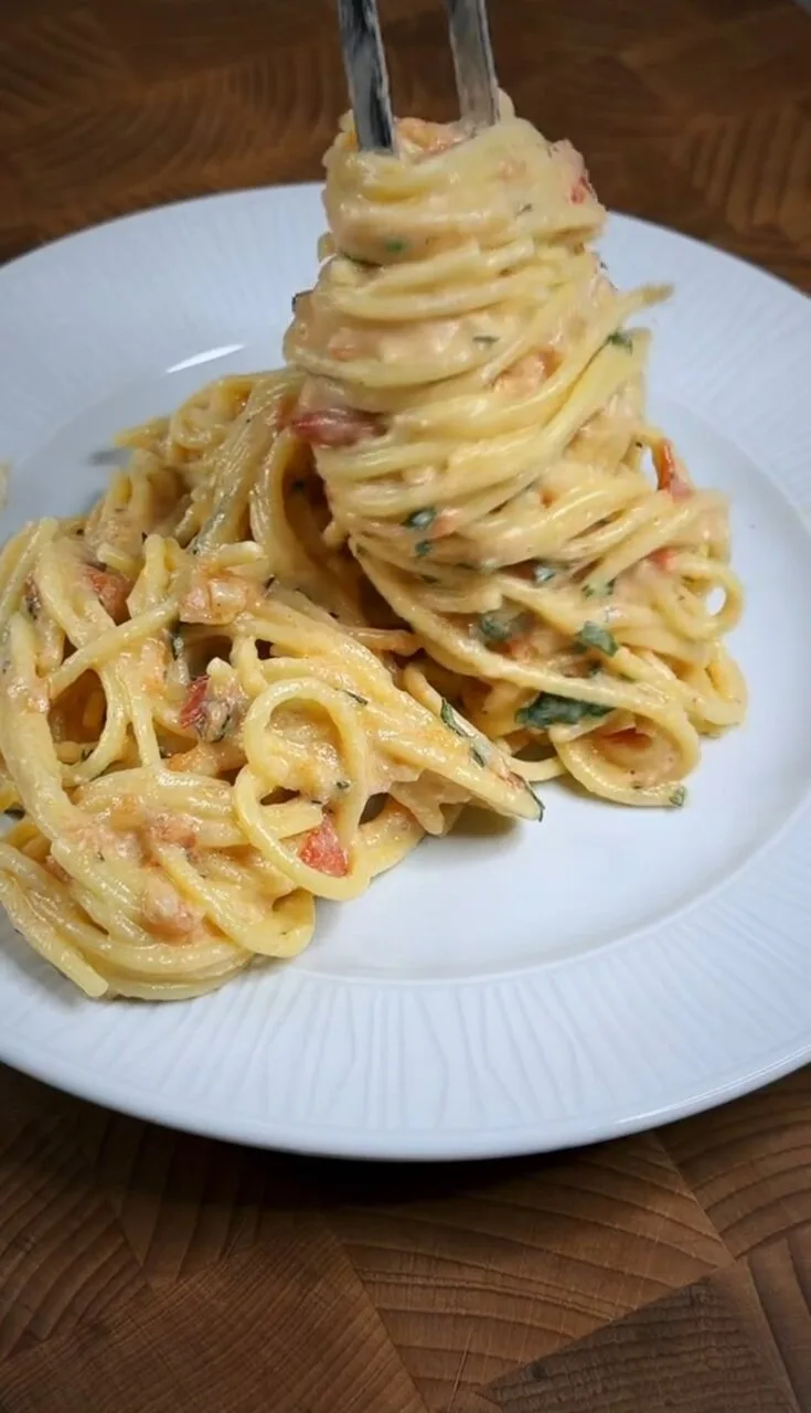 🍝 Паста с томатами и рикоттой