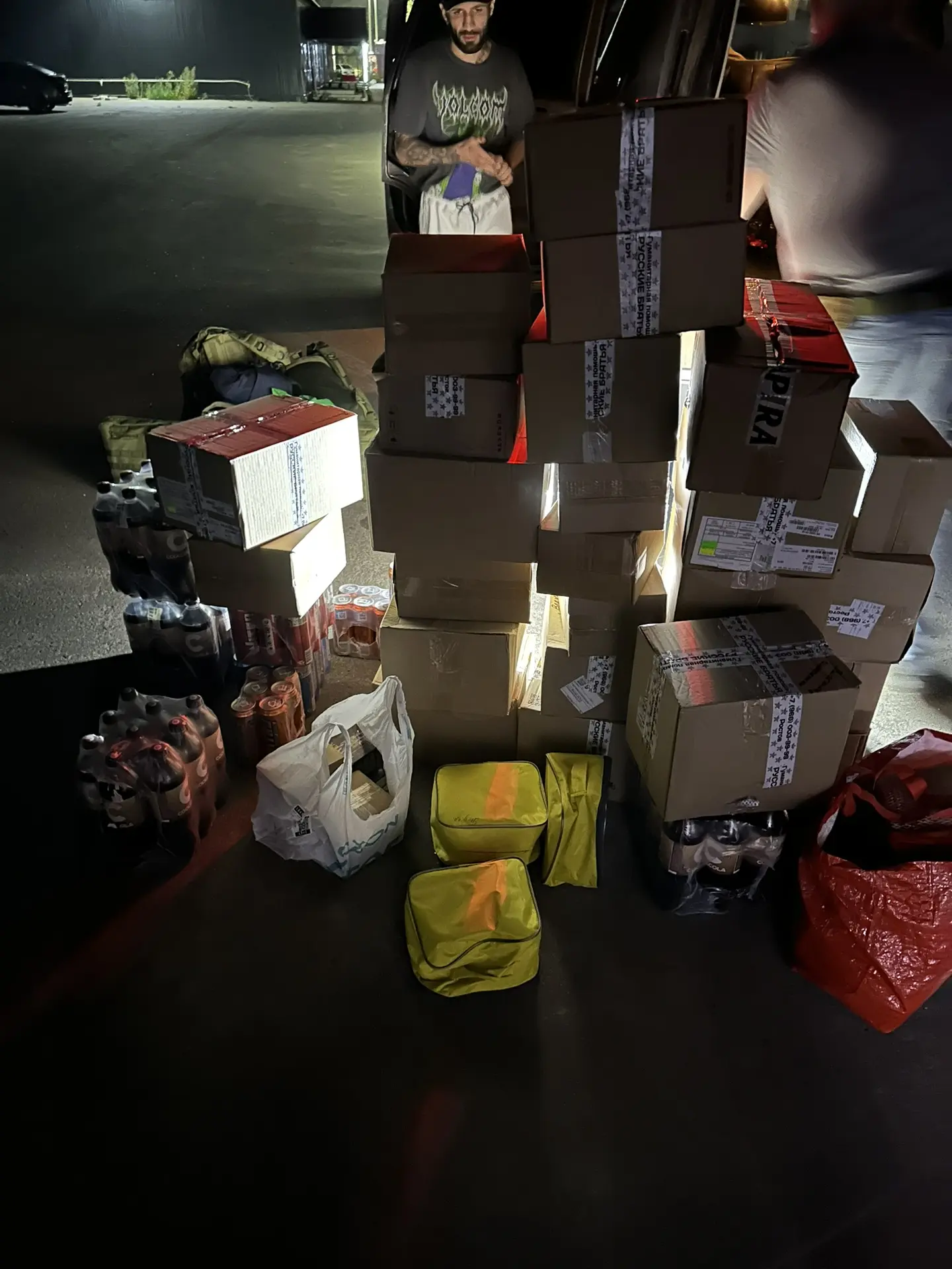 📦В ночь с 3 на 4 августа команда «Сила Духа» отправлялась в поездку с гуманитарной мис...
