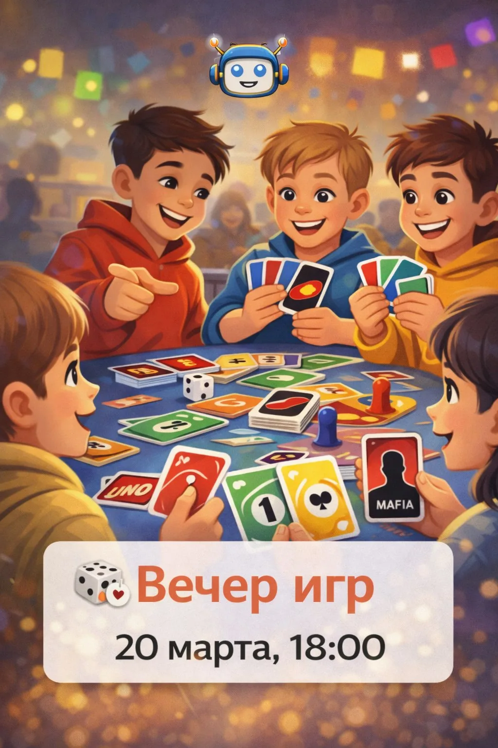 🎲✨ 20 марта — Вечер игр в РоботХ ✨