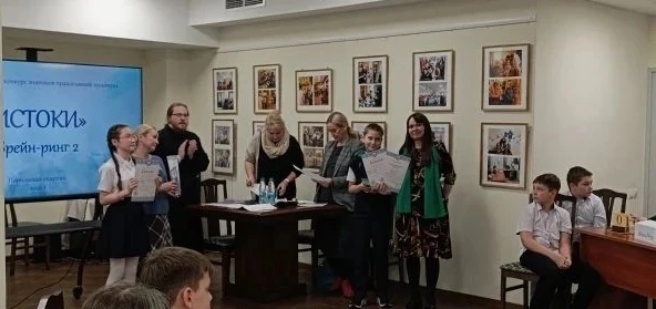 На прошлой неделе ребята из 4 "Б" класса приняли участие в IV Епархиальном конкурсе знатоков правосл